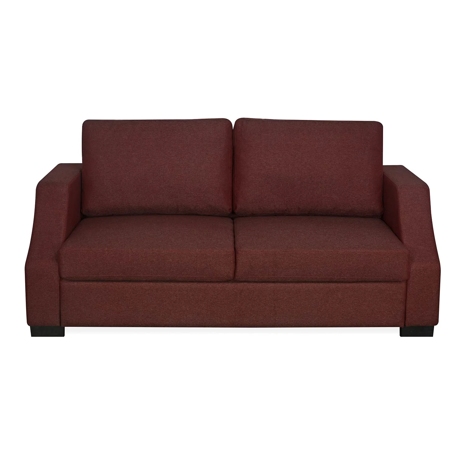 Nilkamal Array 3 Seater Rick Arm Sofa (Maroon) - Image 2