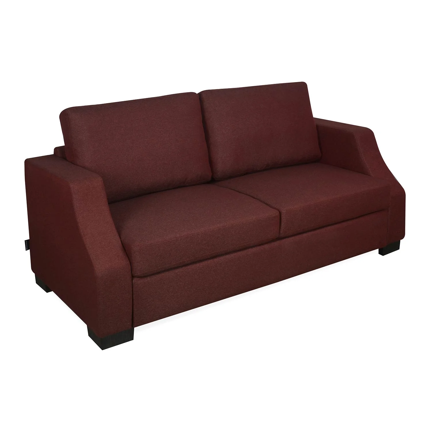 Nilkamal Array 3 Seater Rick Arm Sofa (Maroon) - Image 3