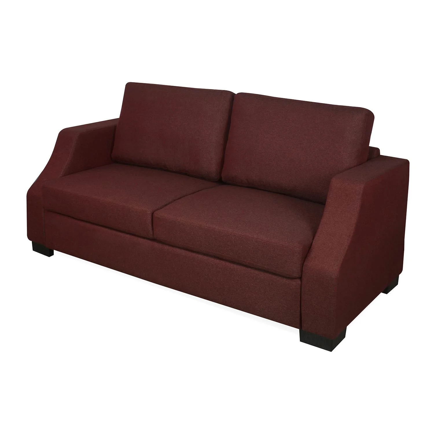 Nilkamal Array 3 Seater Rick Arm Sofa (Maroon) - Image 5