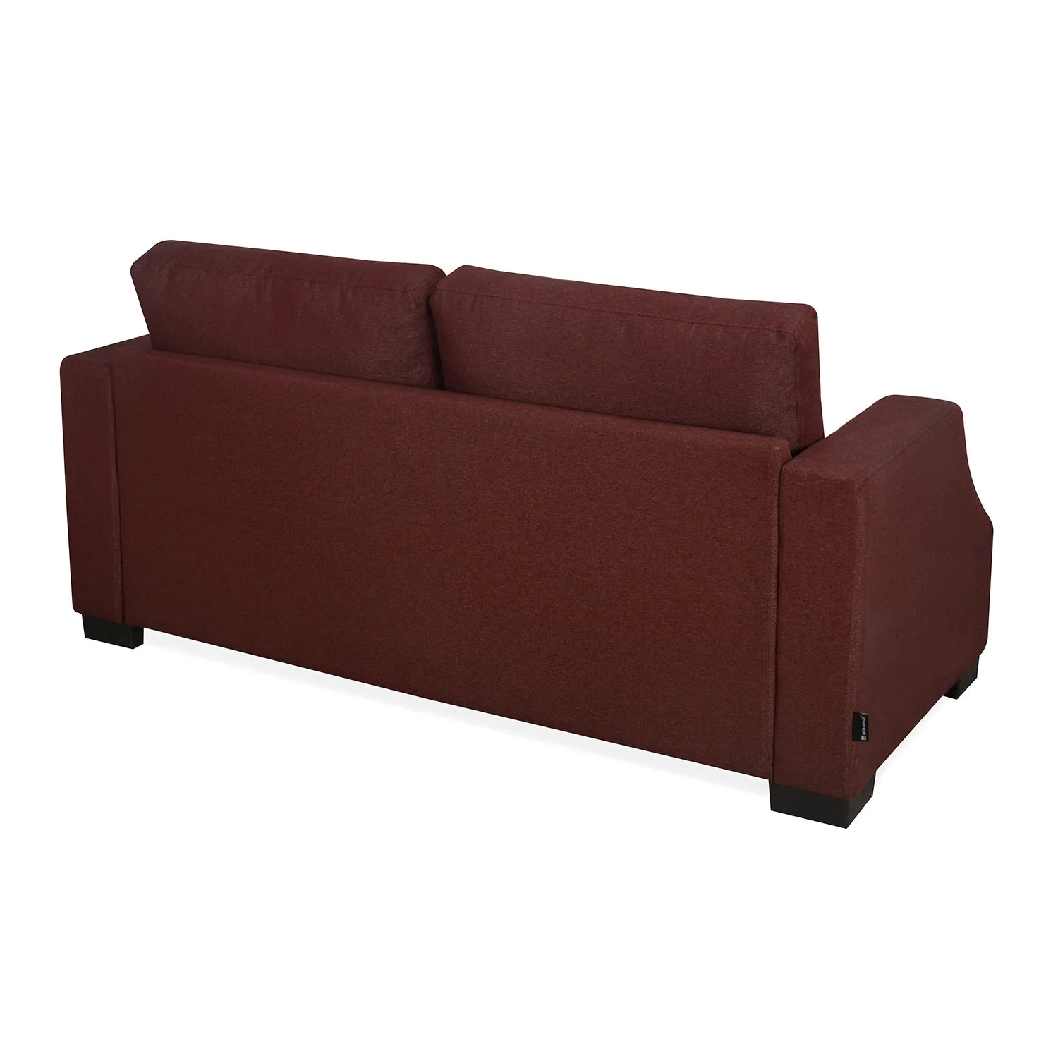 Nilkamal Array 3 Seater Rick Arm Sofa (Maroon) - Image 6