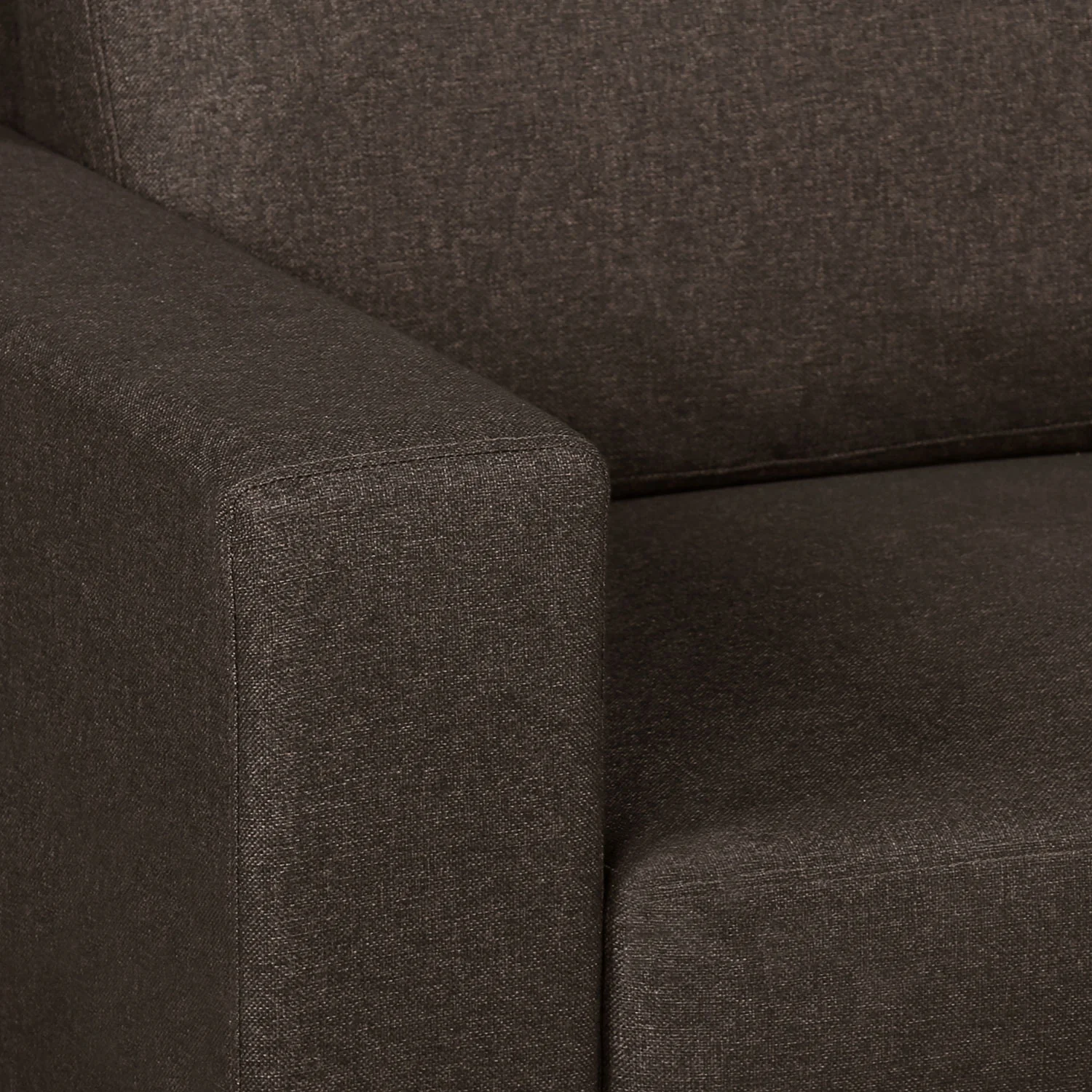 Nilkamal Array 3 Seater Ron Arm Sofa (Dark Brown) - Image 4