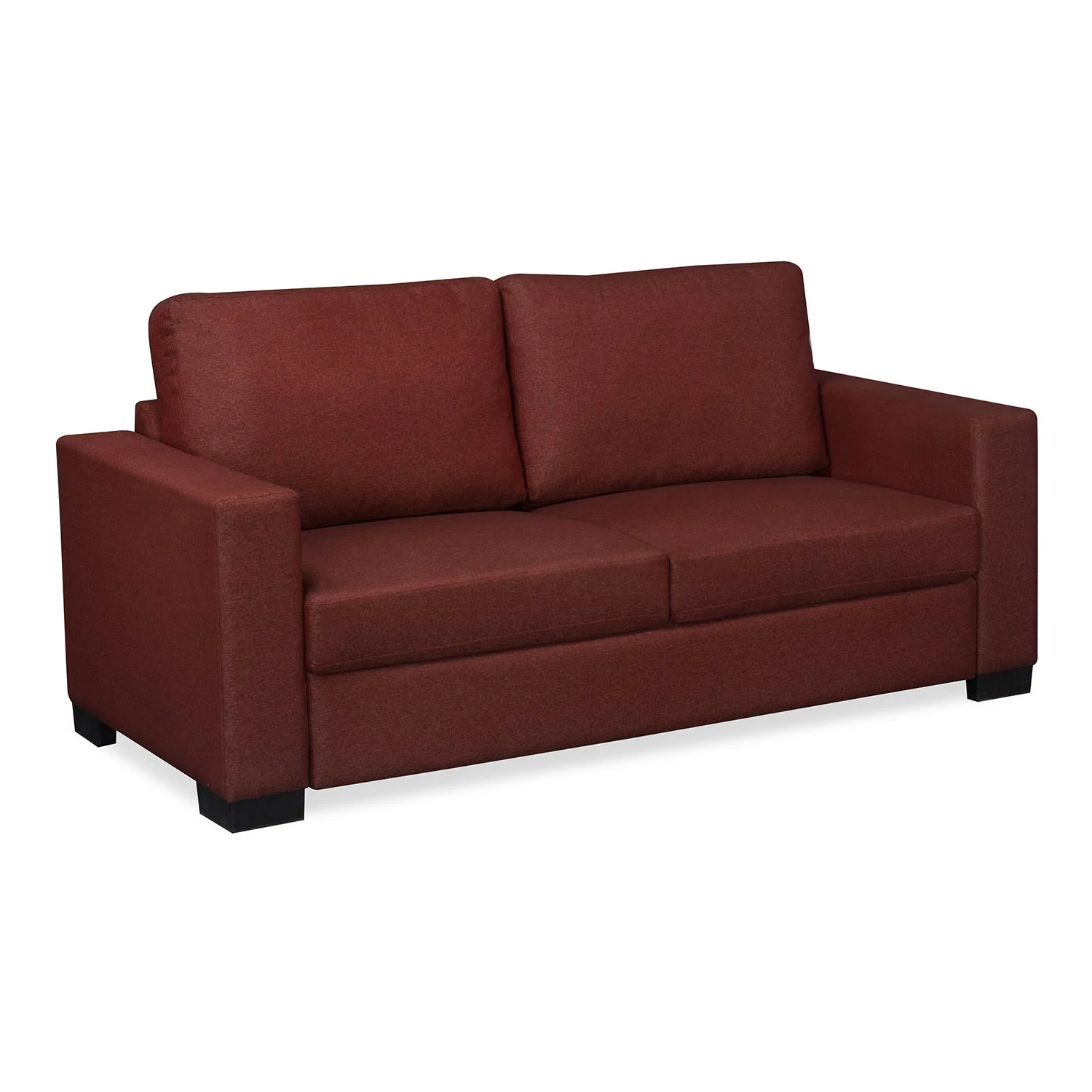 Nilkamal Array 3 Seater Ron Arm Sofa (Maroon) - Image 3