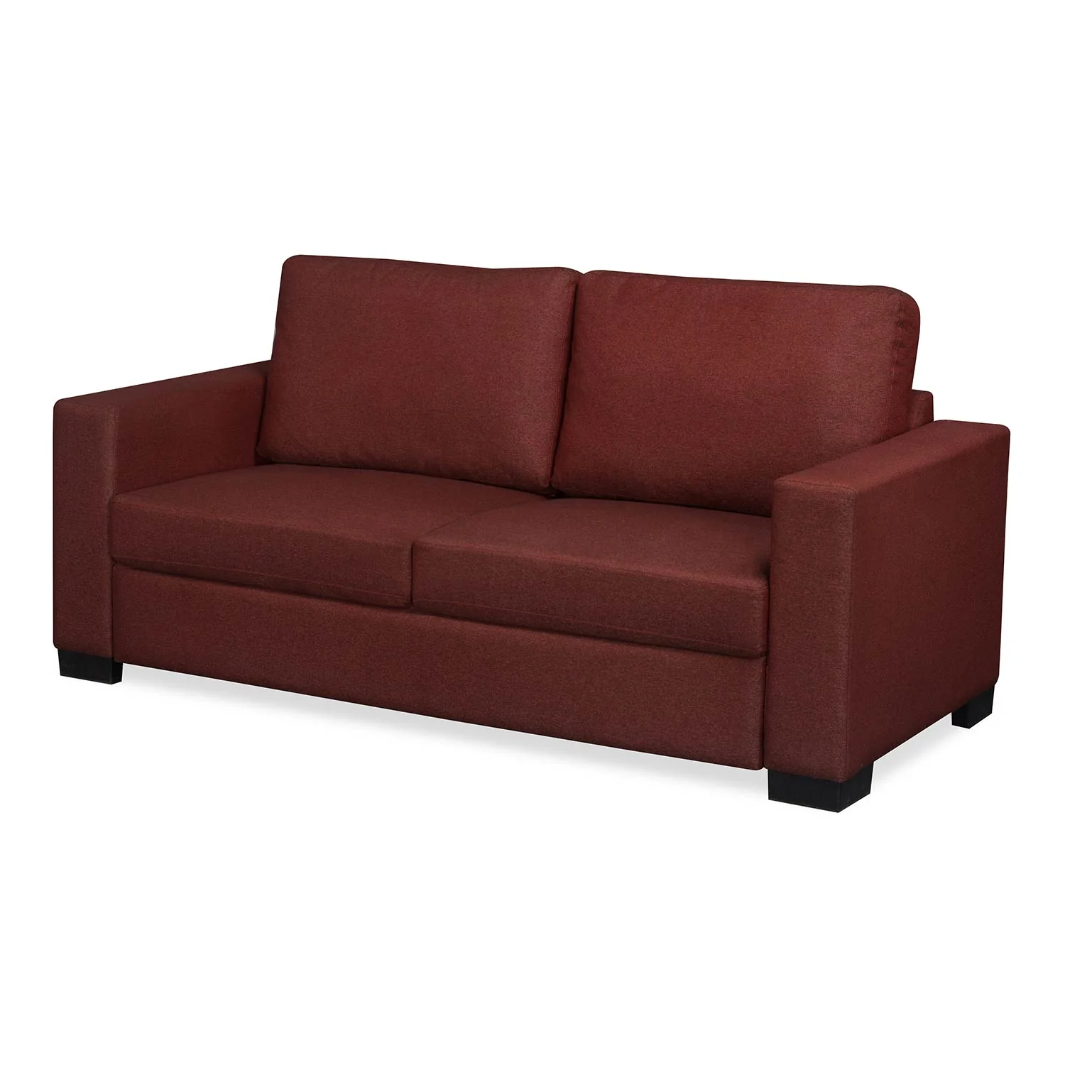 Nilkamal Array 3 Seater Ron Arm Sofa (Maroon) - Image 5