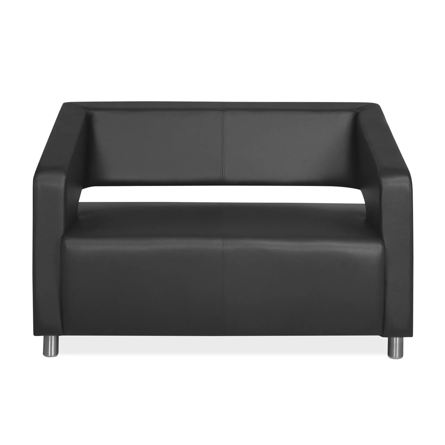 Nilkamal Arrow Leatherette 2 Seater Sofa (Black) - Image 3