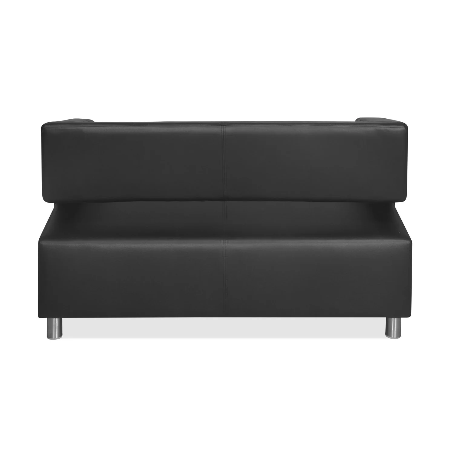 Nilkamal Arrow Leatherette 2 Seater Sofa (Black) - Image 4