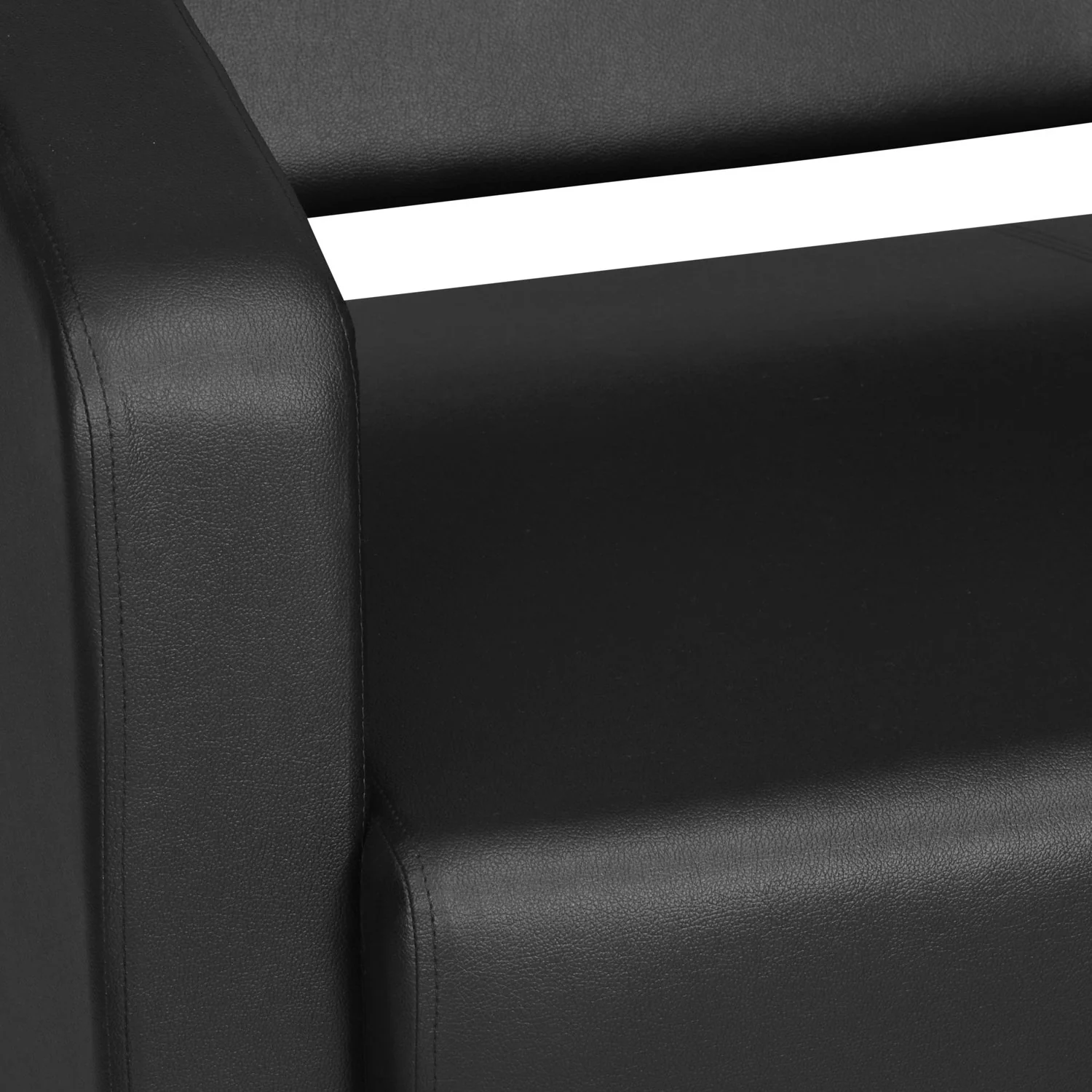 Nilkamal Arrow Leatherette 2 Seater Sofa (Black) - Image 5