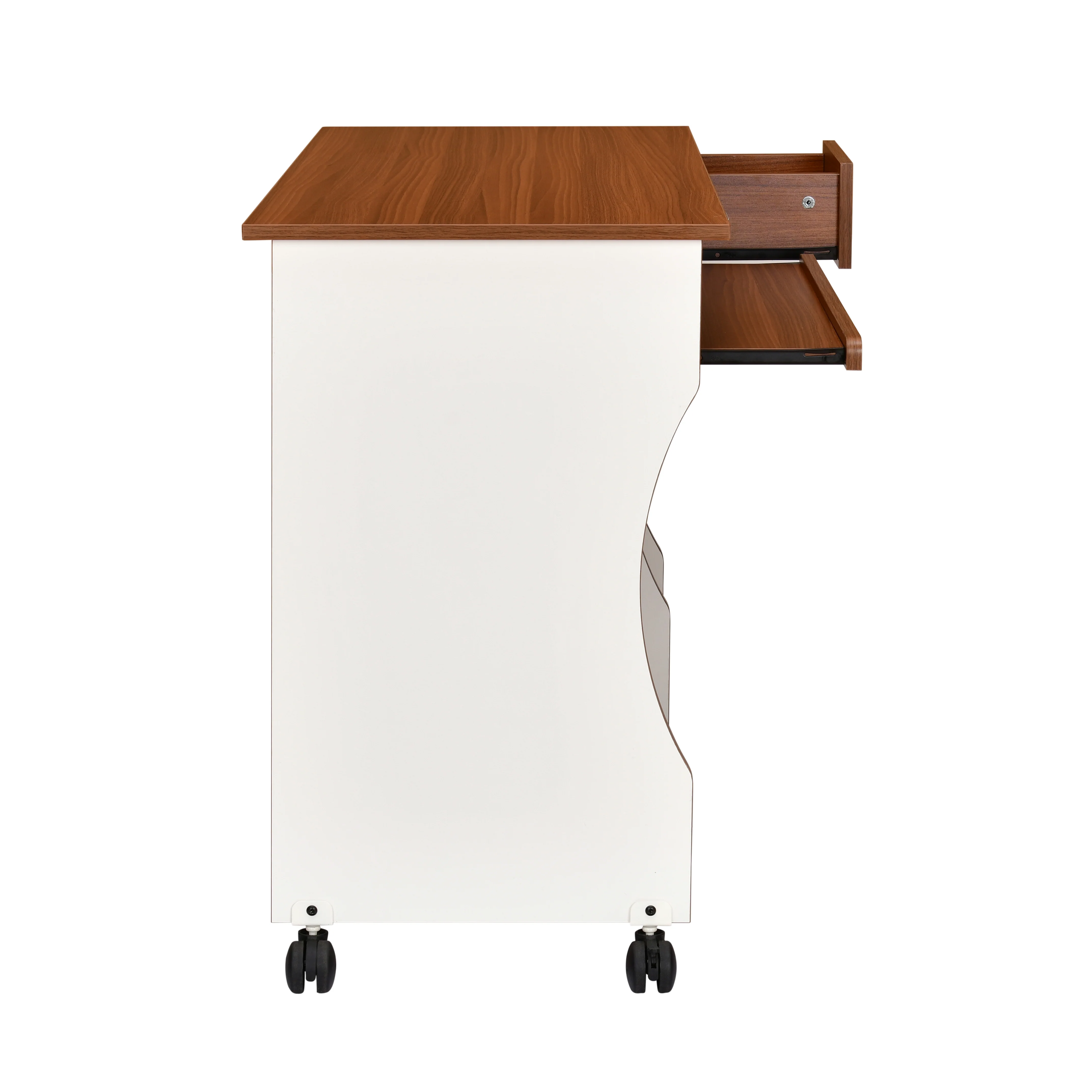 Nilkamal Ashford Computer Table (Walnut/White) - Image 4