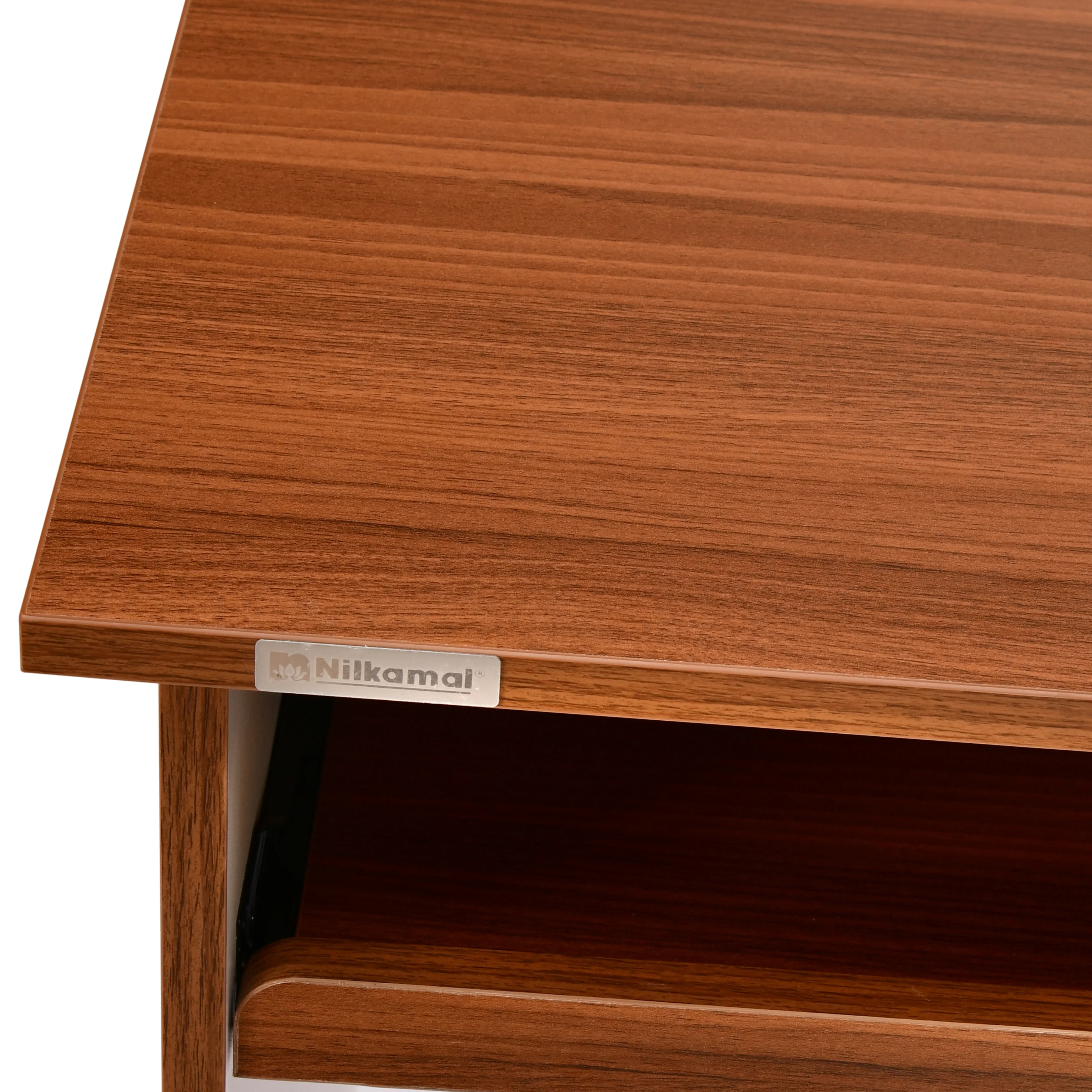 Nilkamal Ashford Computer Table (Walnut/White) - Image 5
