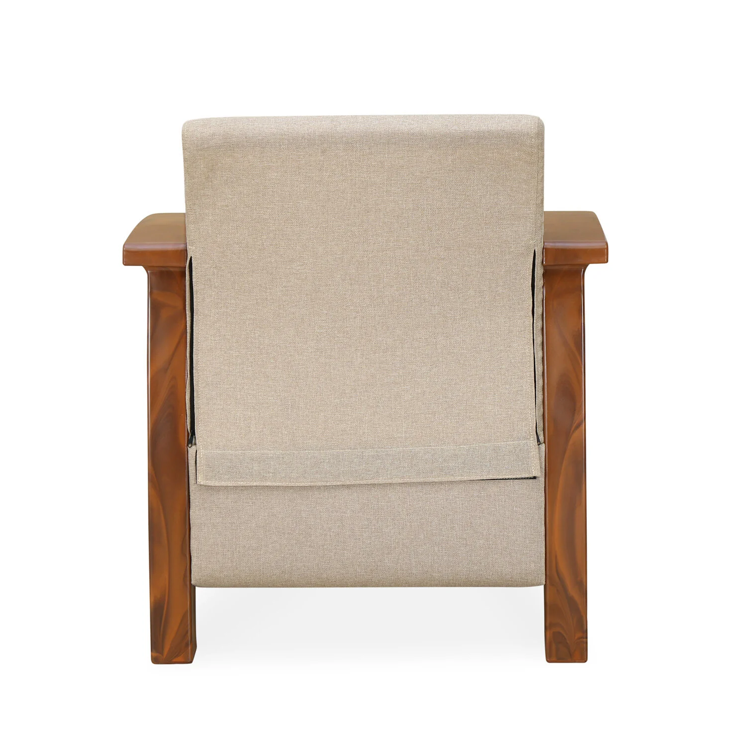 Nilkamal Aspire 3+1+1 Seater Plastic Sofa Set (Walnut) - Image 10
