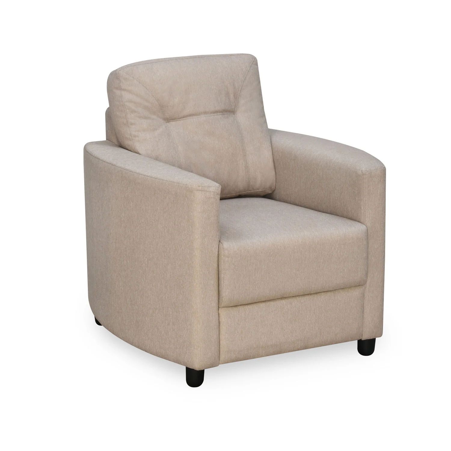 Nilkamal Astonic 1 Seater Fabric Sofa (Beige) - Image 3