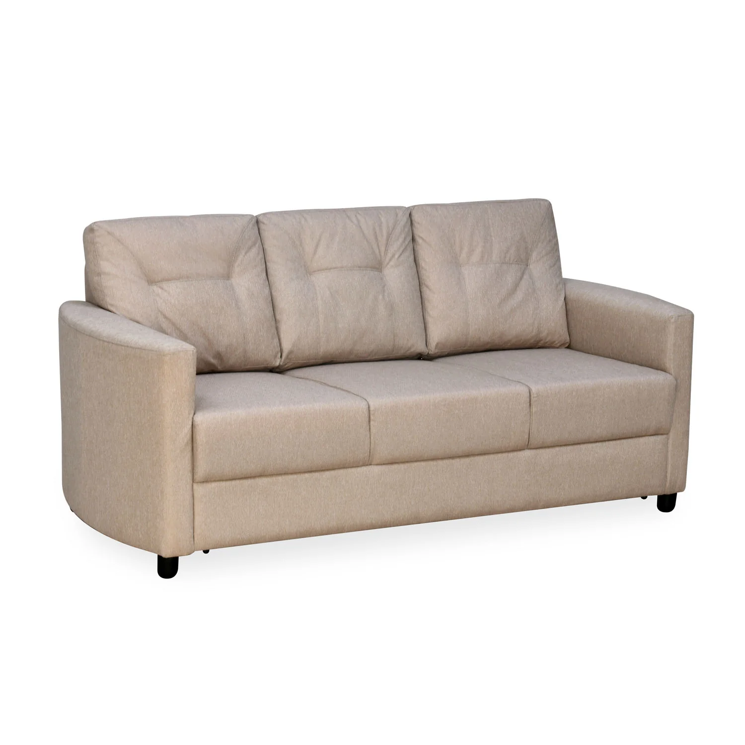 Nilkamal Astonic 3 Seater Fabric Sofa (Beige) - Image 4