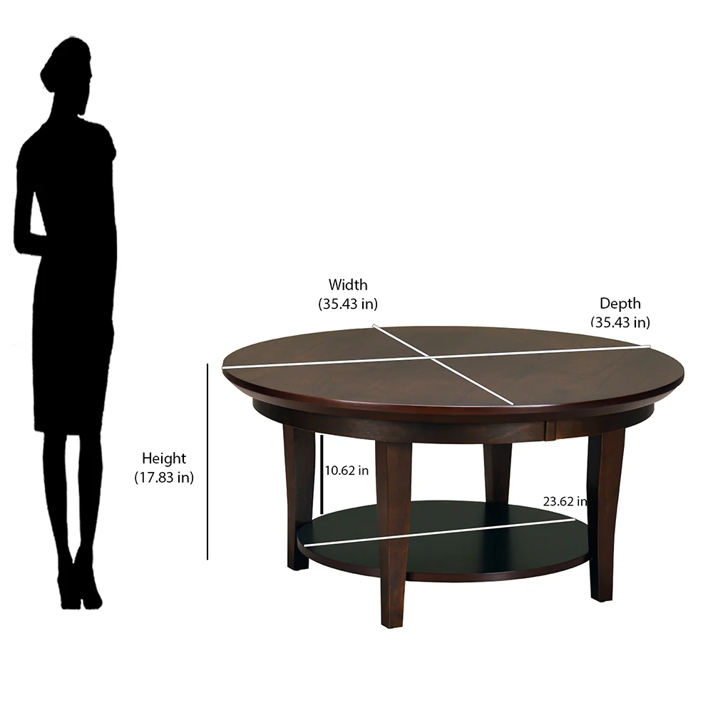 Nilkamal Atticus Coffee Table (Dark Walnut) - Image 6