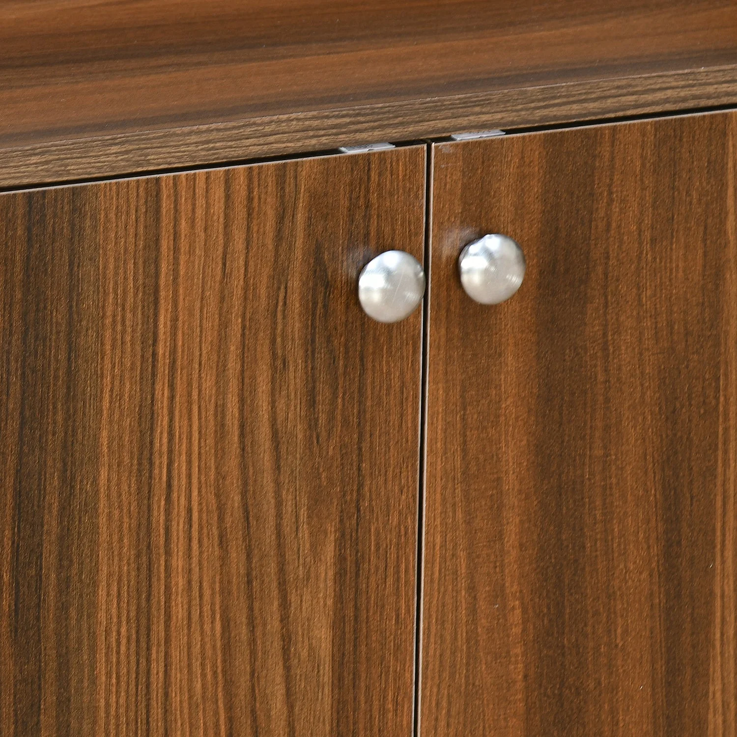 Nilkamal Aze Engineered Wood Shoe Cabinet (Classic Walnut) - Image 6