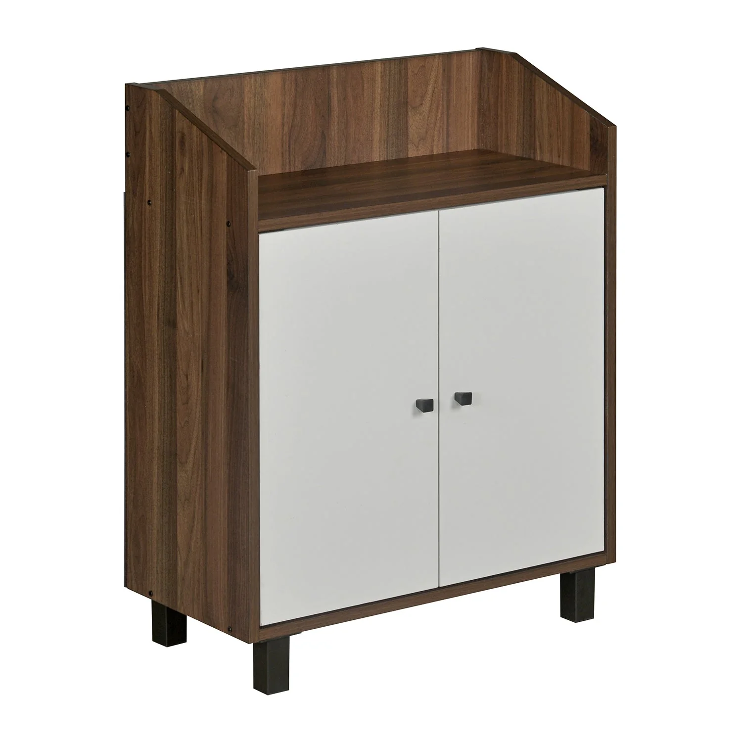 Nilkamal Aze Shoe Cabinet (Walnut & White) - Image 4