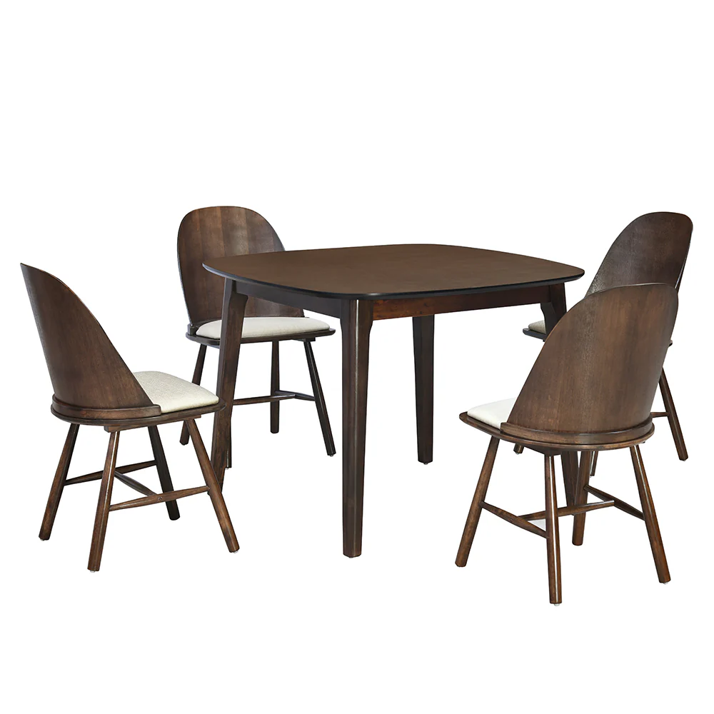 Nilkamal Bentley 4 Seater Dining Set (Brown) - Image 2