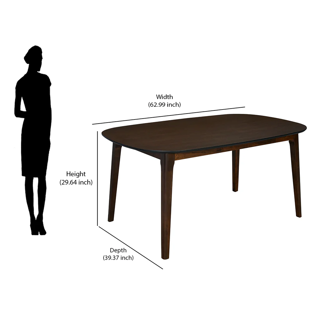 Nilkamal Bentley 6 Seater Dining Table (Brown) - Image 9