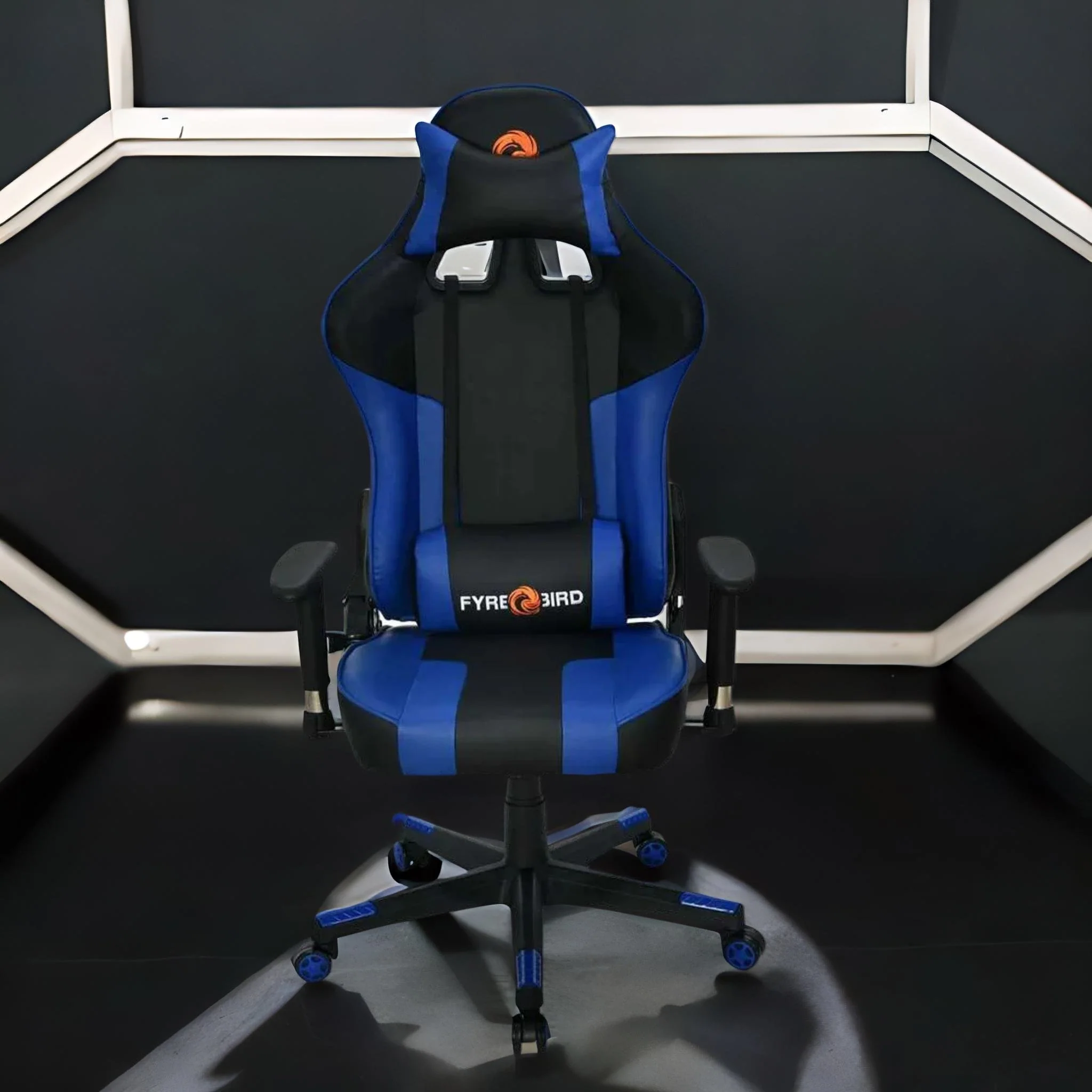 Nilkamal Fyrebird Bosco Gaming Chair (Black / Blue) - Image 4