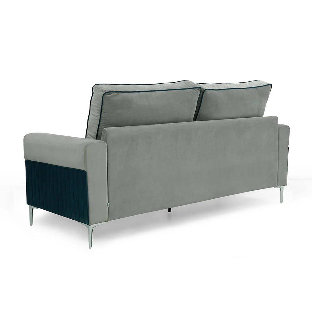 Nilkamal Boston 3 Seater Sofa (Grey & Blue) - Image 7