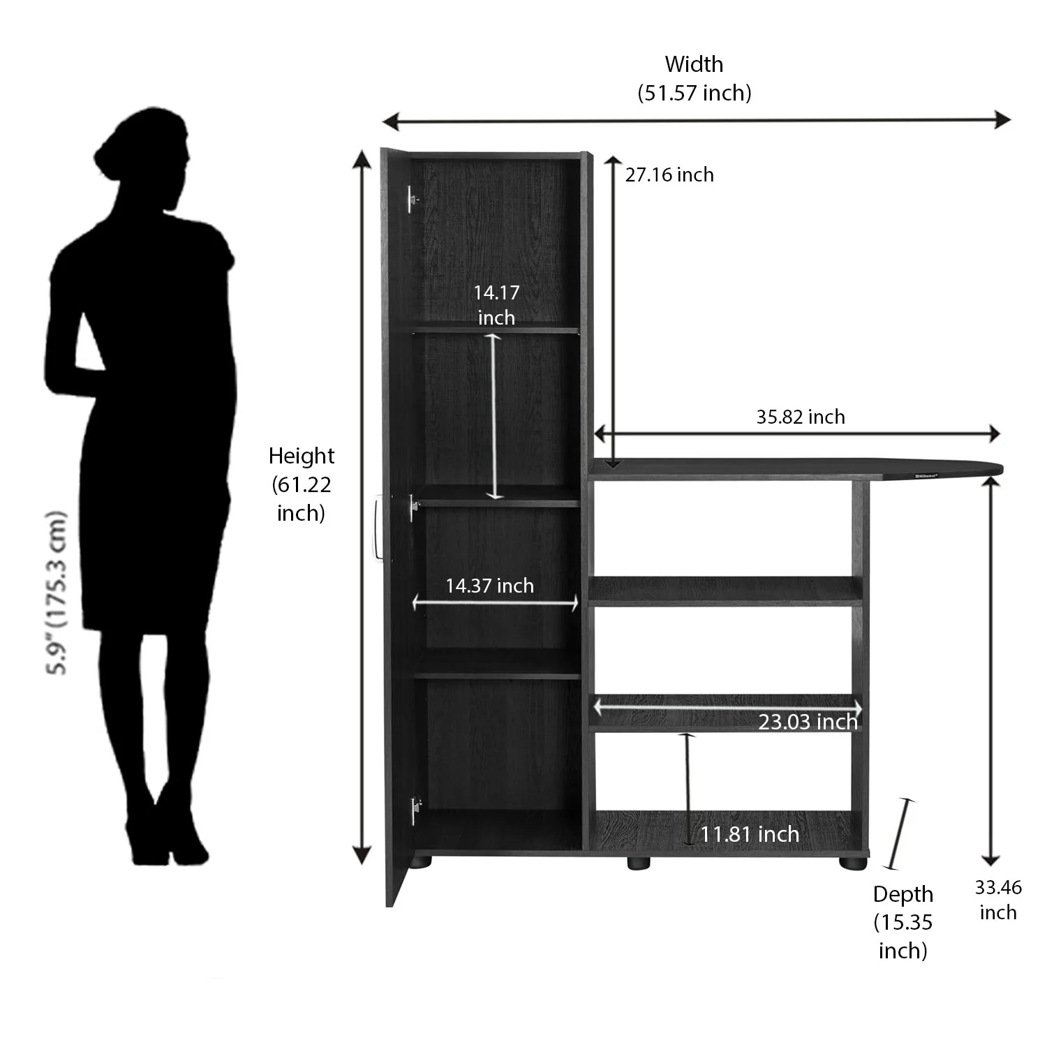 Nilkamal Bradford Storage Cabinet - Image 17