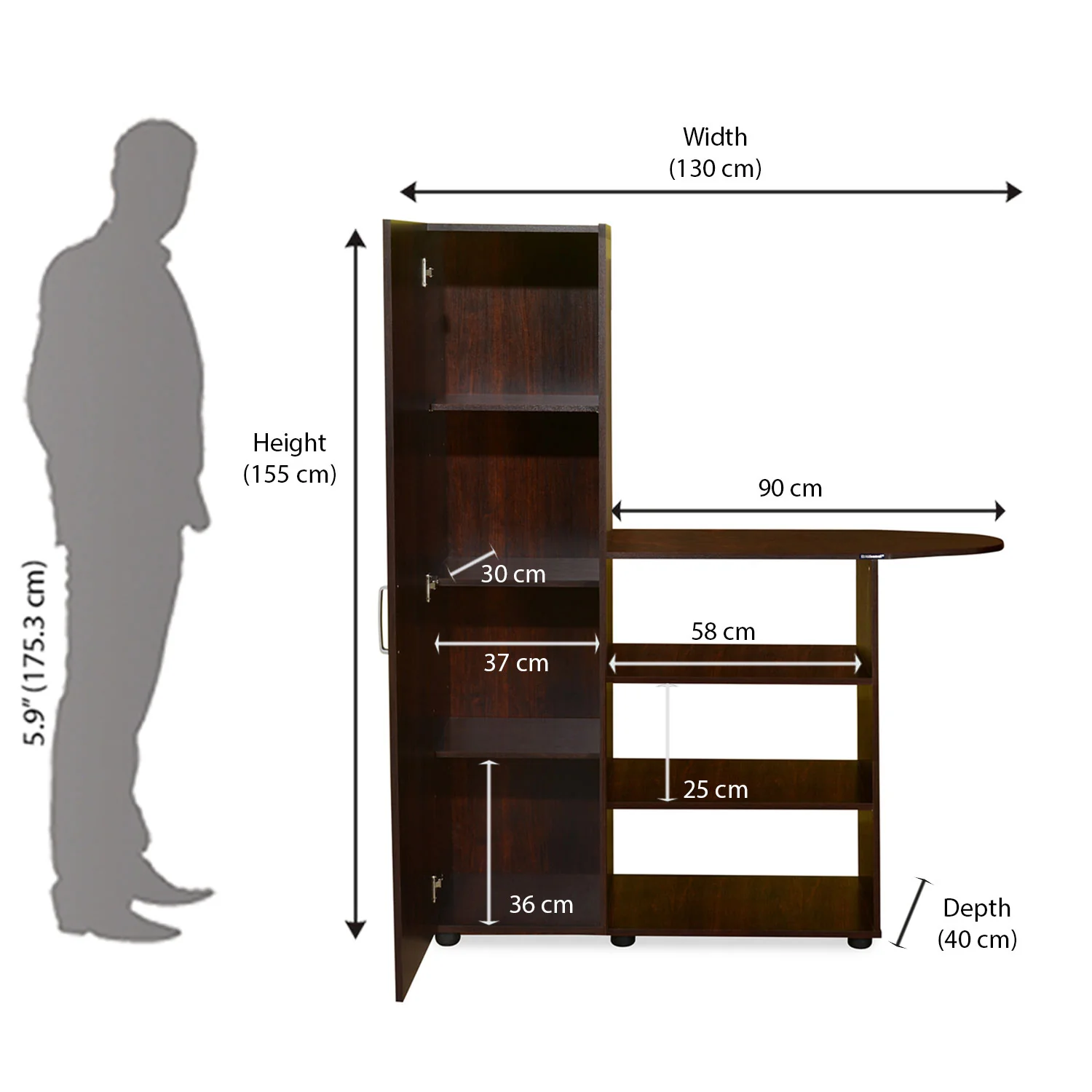 Nilkamal Bradford Storage Cabinet - Image 8