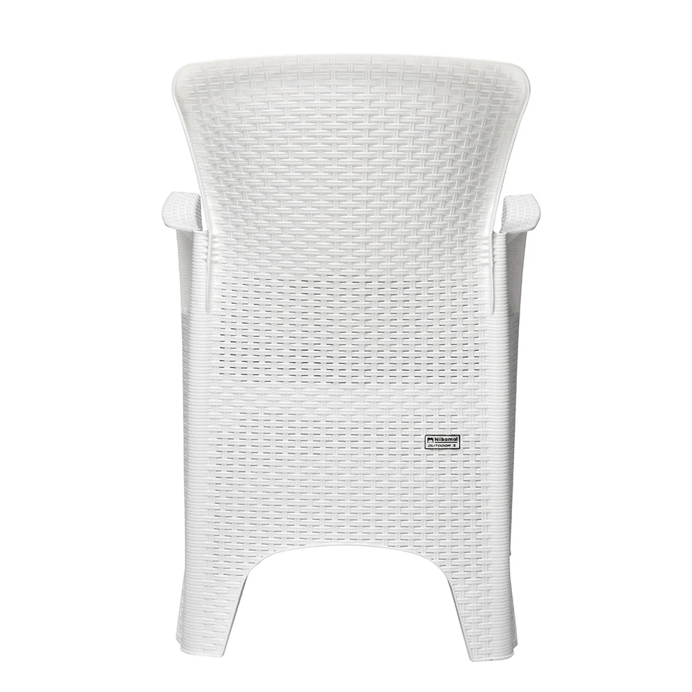 Nilkamal Breeze Outdoor Set of 1 Center Table with Glass and 2 Chairs with Cushion - Image 13