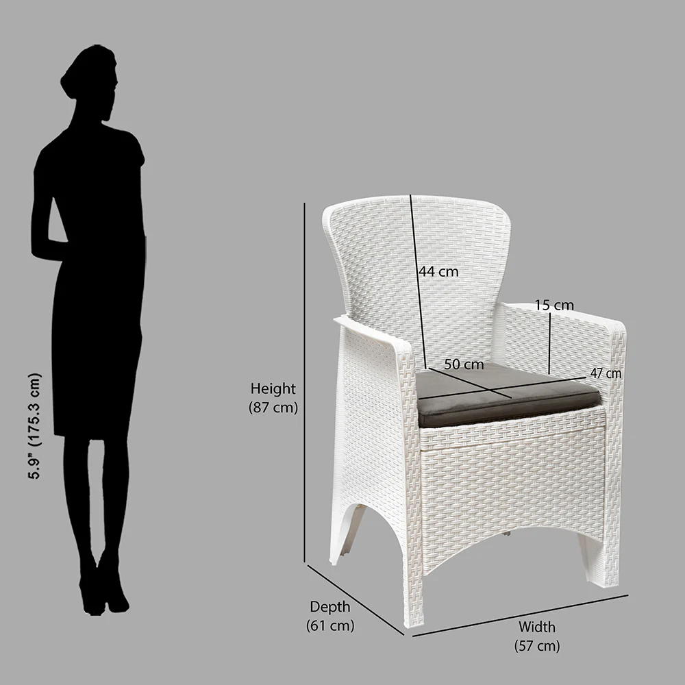 Nilkamal Breeze Outdoor Chairs with Cushion - Image 9