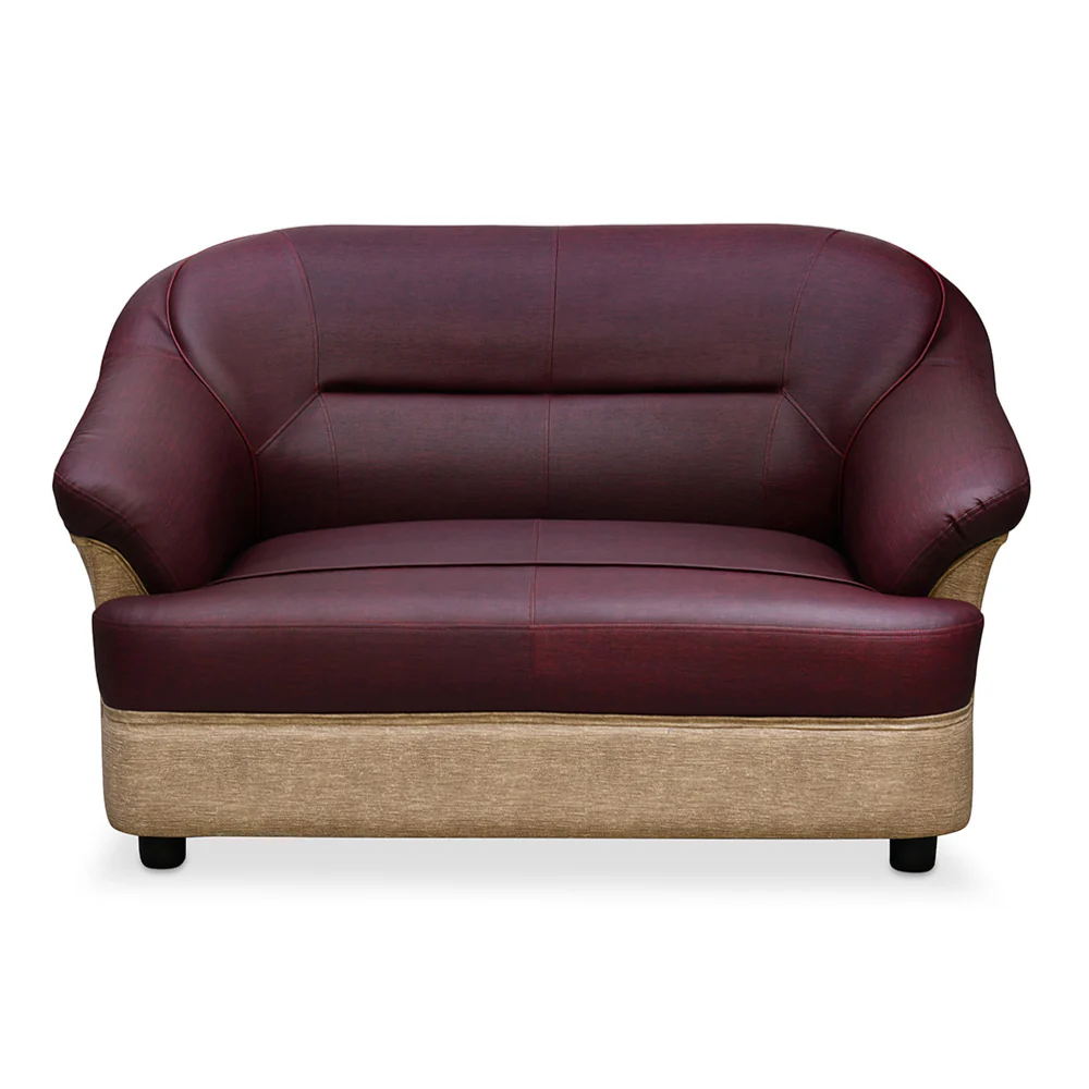 Nilkamal Bright 2 Seater Sofa (Maroon/Beige) - Image 2