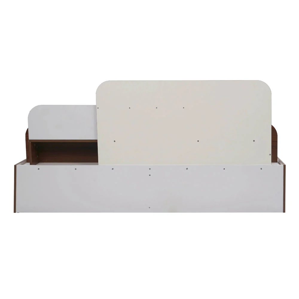 Nilkamal Bruce King Bed with Box Storage (Walnut & Cappuccino) - Image 11