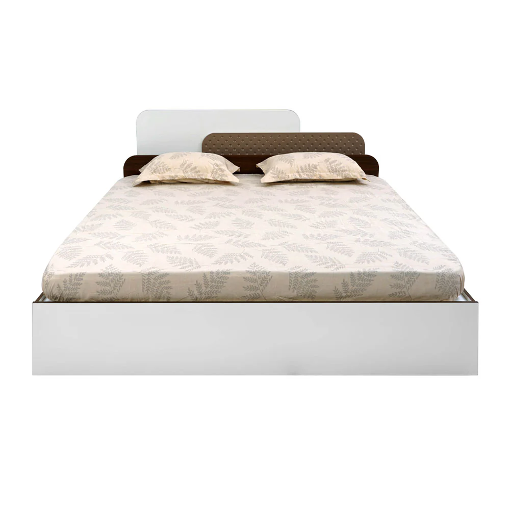 Nilkamal Bruce King Bed with Box Storage (Walnut & Cappuccino) - Image 12