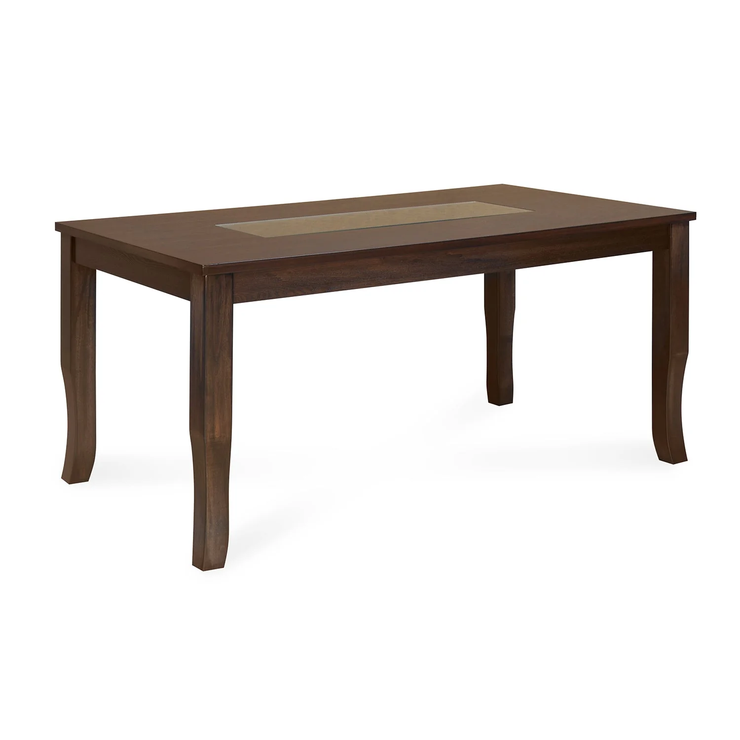 Nilkamal Camilla 6 Seater Dining Table (Dark Walnut) - Image 3
