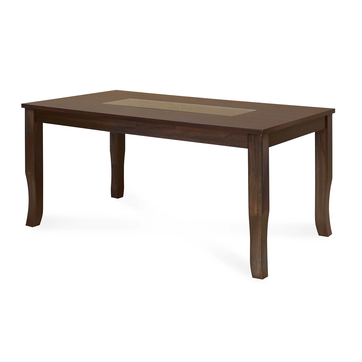 Nilkamal Camilla 6 Seater Dining Table (Dark Walnut) - Image 4