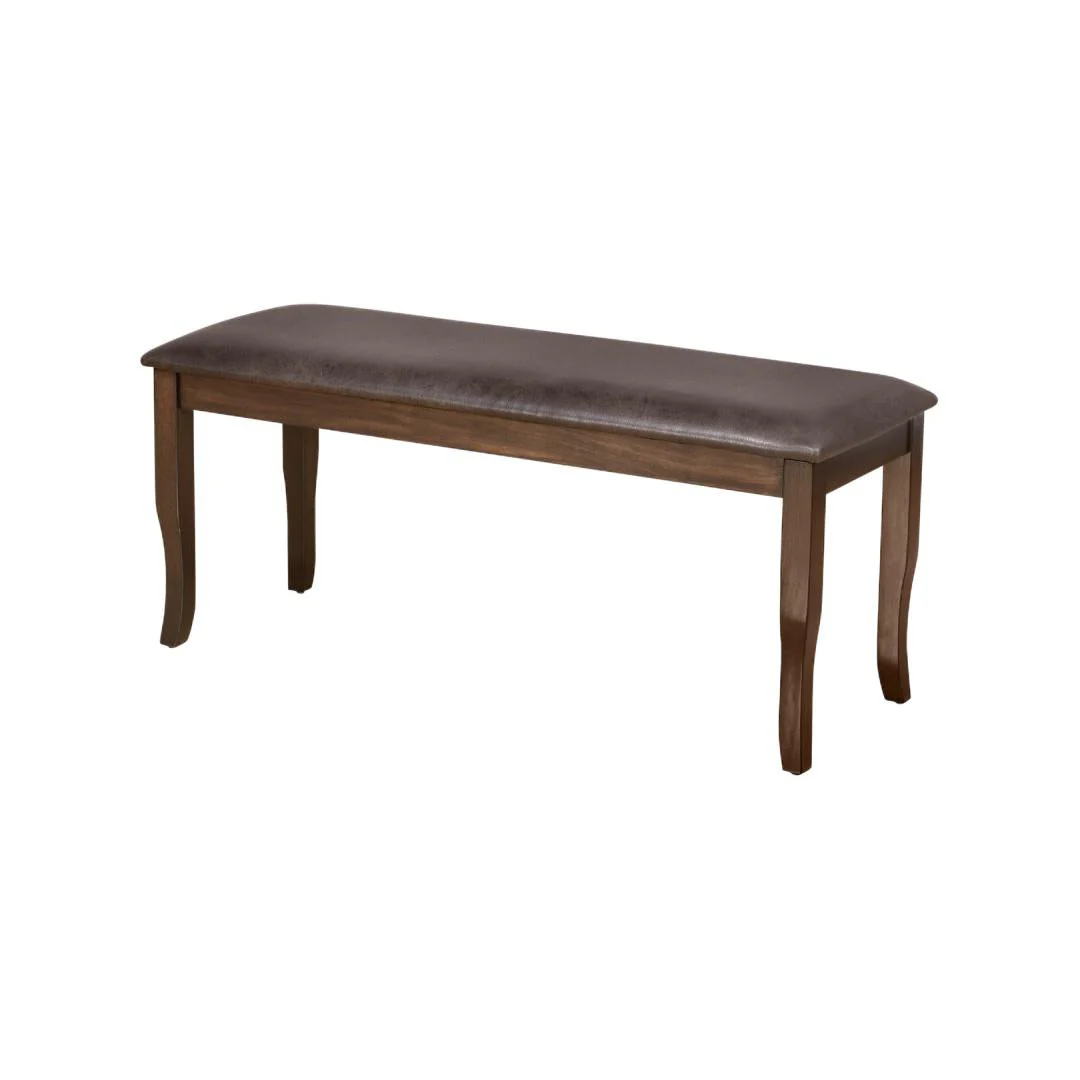 Nilkamal Camilla Multi Use Long Sitting Bench for Living Room | Dining Room (Dark Walnut) - Image 4