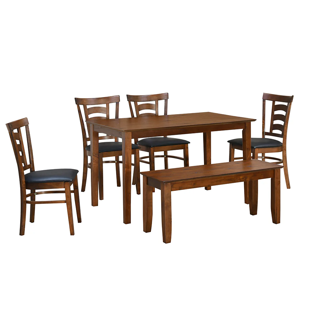 Nilkamal Carter 1+4+Bench Dining Set (Antique Oak) - Image 2