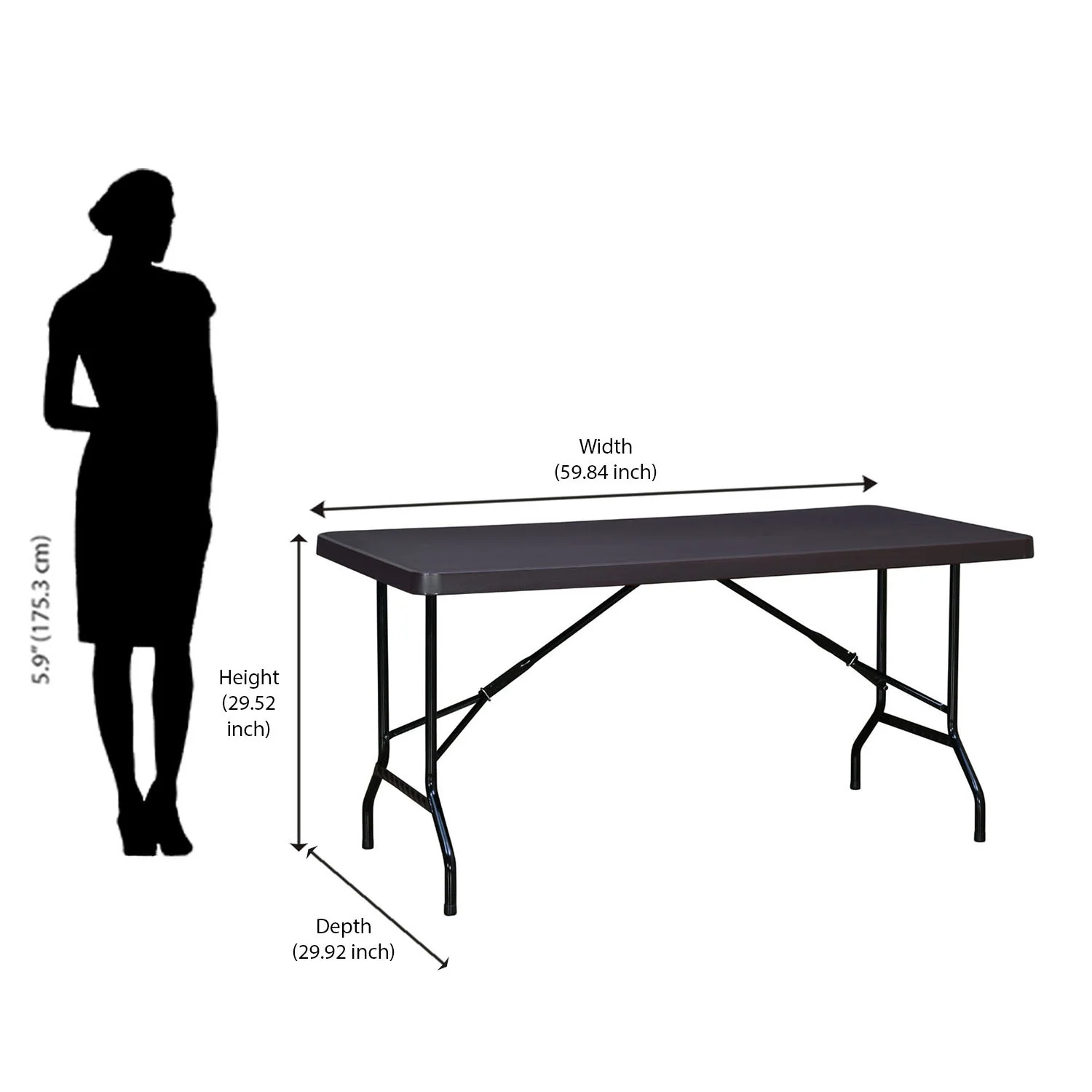 Nilkamal Celebration 1 + 6 Chair Dinning Set (Weather Brown) - Image 9