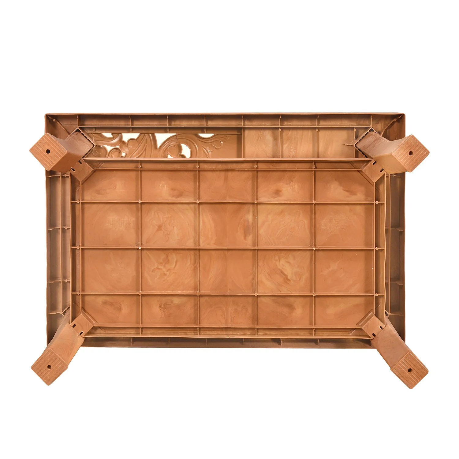 Nilkamal Center Table 2 Carv & Glass (Pear Wood) - Image 4