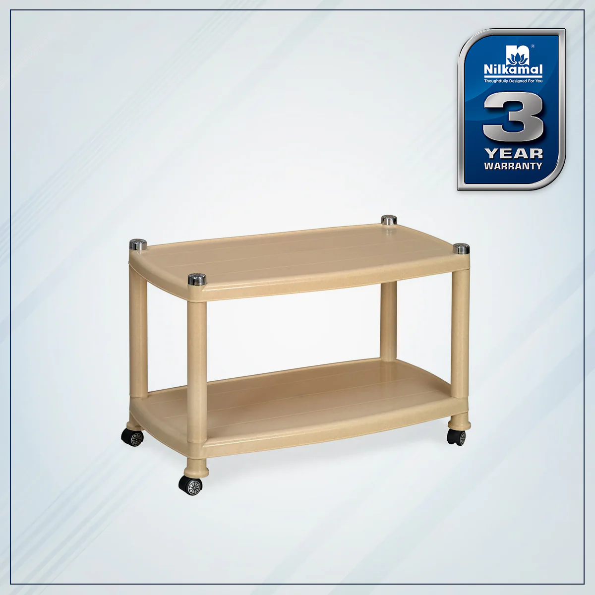 Nilkamal Center Table 5 (Marble Beige) - Image 3