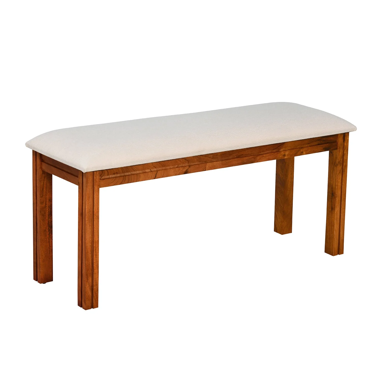 Nilkamal Cera Multi Use Medium Sitting Bench for Living Room | Dining Room (Honey Brown) - Image 3