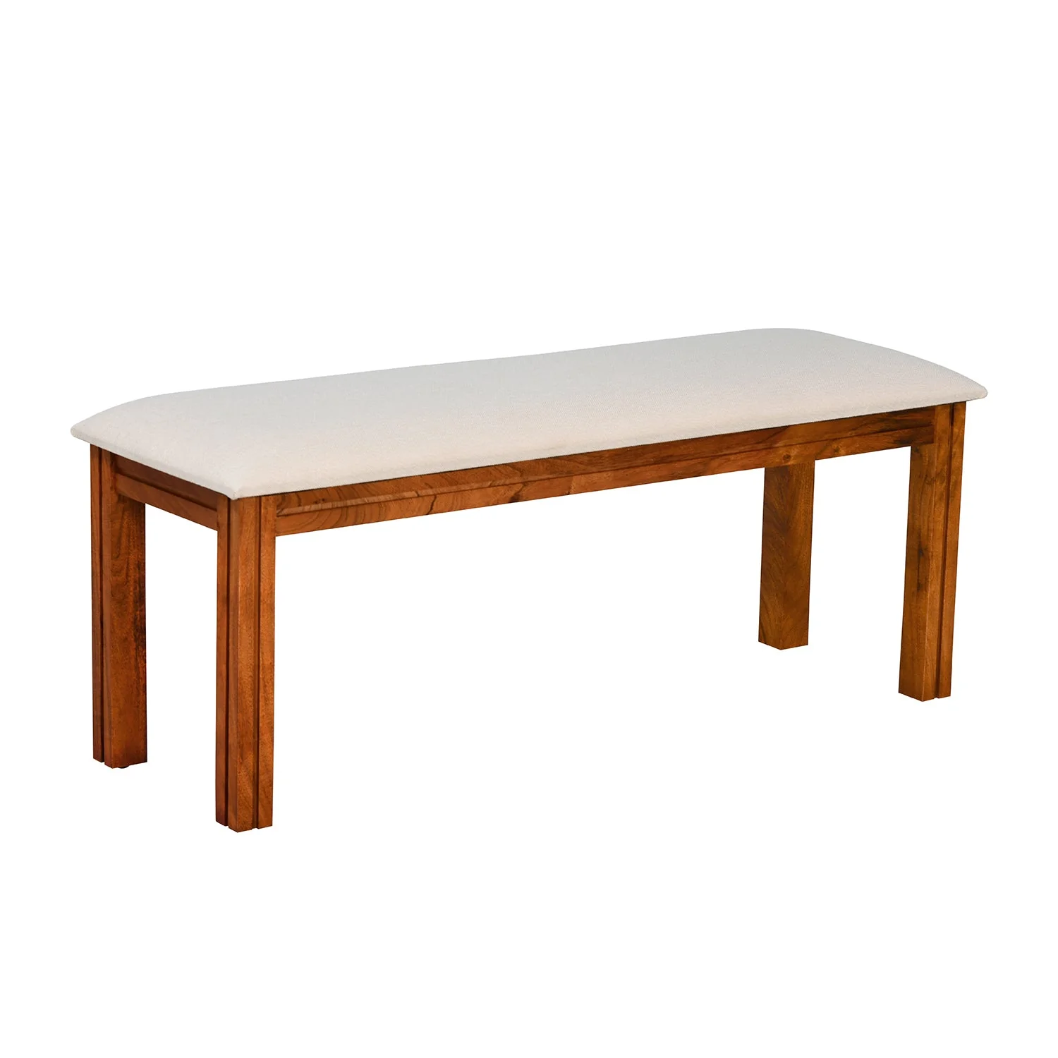 Nilkamal Cera Multi Use Long Sitting Bench for Living Room | Dining Room (Honey Brown) - Image 2
