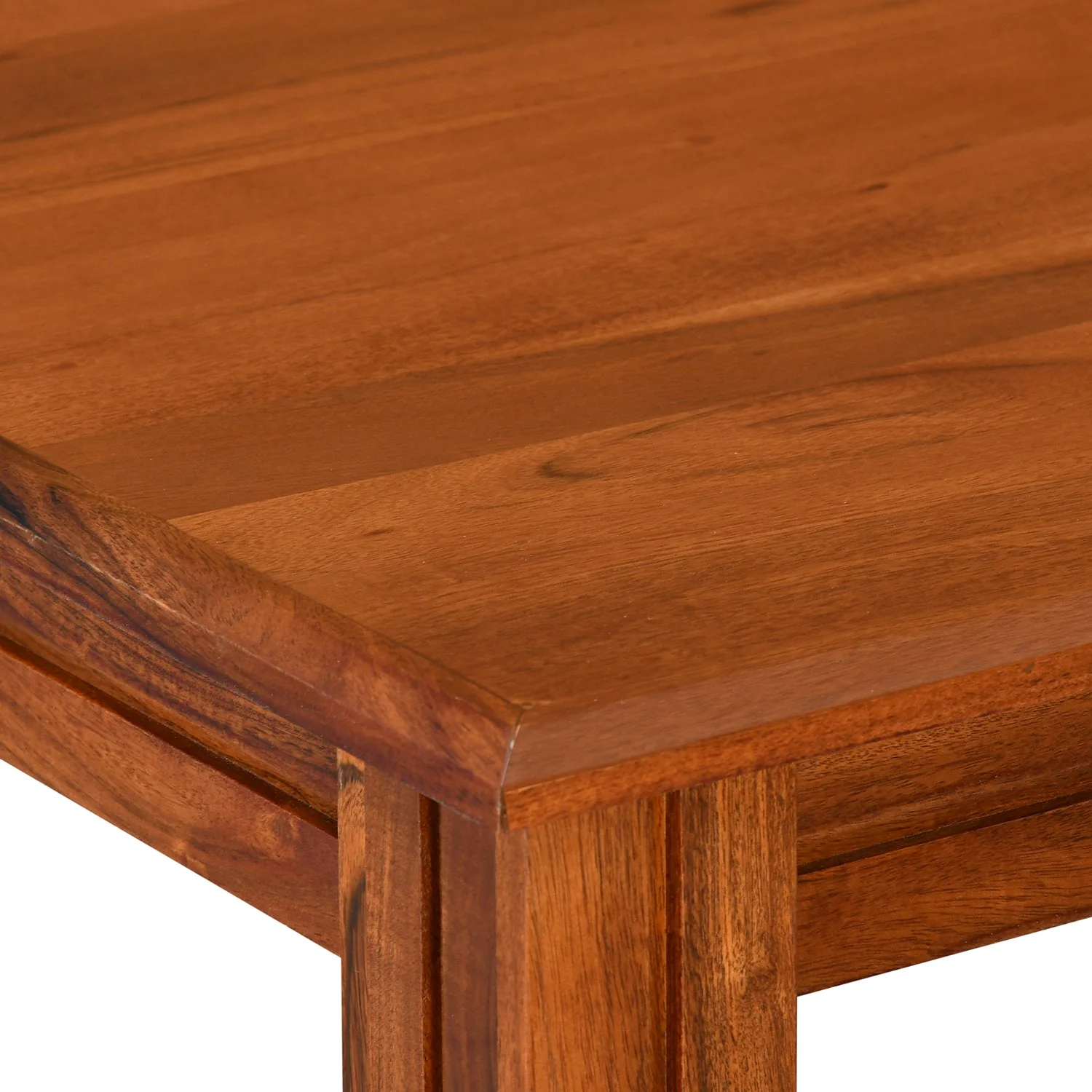 Nilkamal Cera 6 Seater Solid Wood Dining Table (Honey Brown) - Image 5