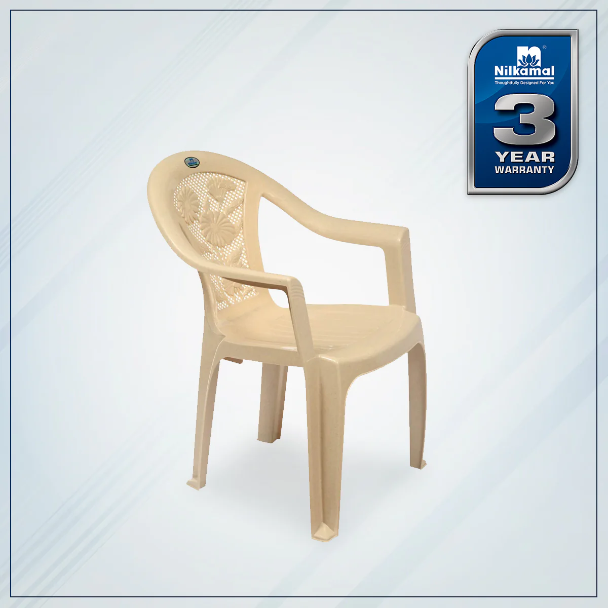 Nilkamal CHR2060 Plastic Arm Chair - Image 2