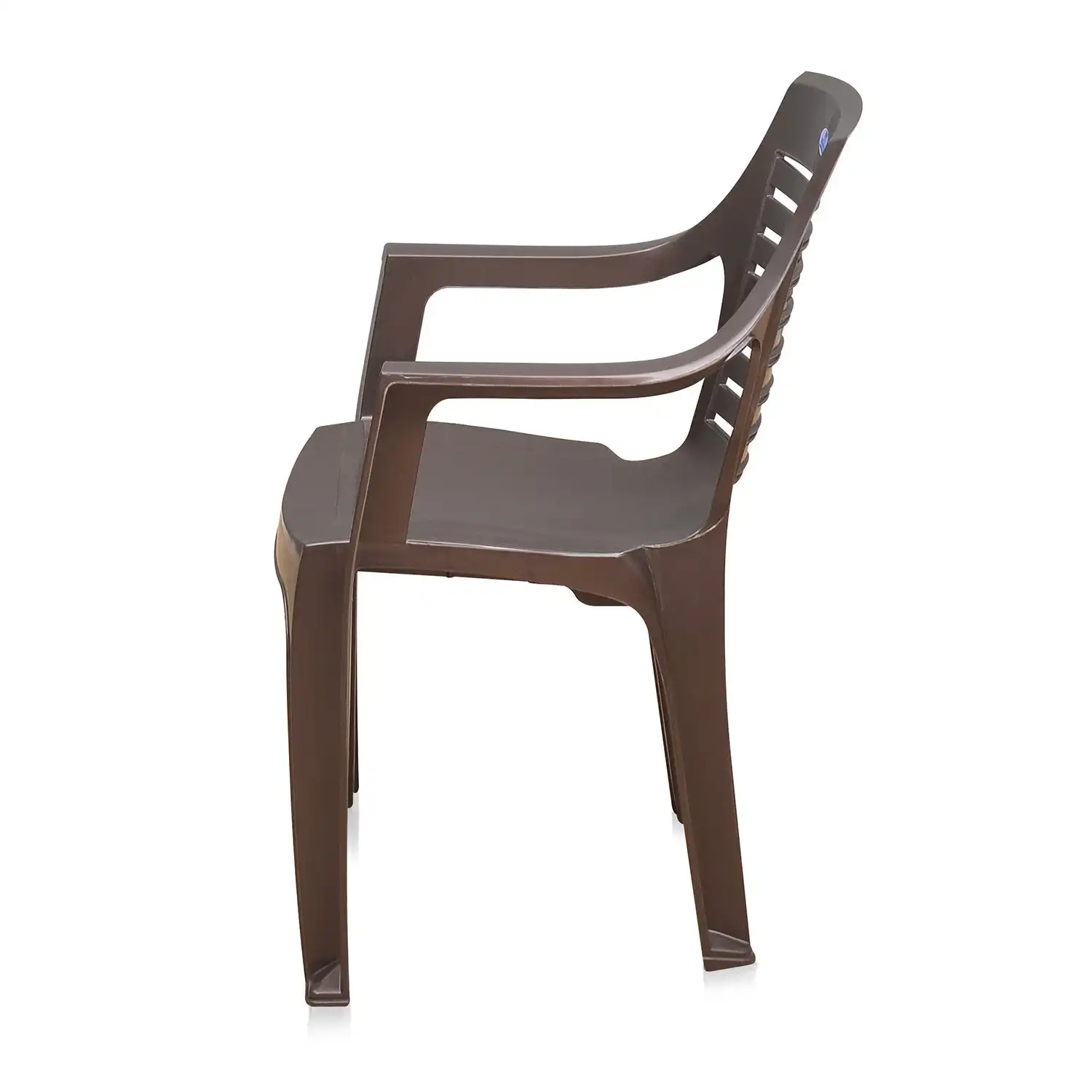 Nilkamal CHR6020 Plastic Arm Chair (Weather Brown) - Image 6