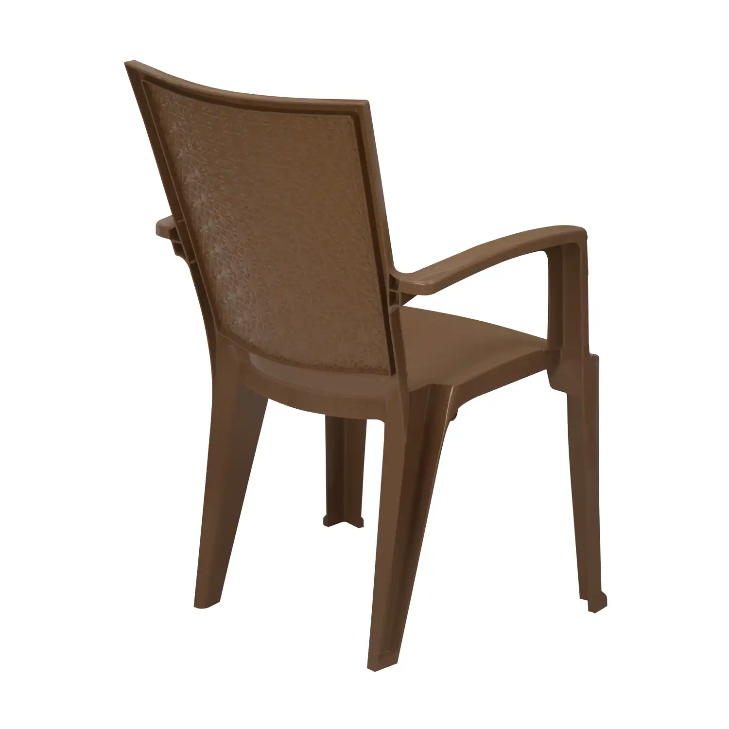 Nilkamal CHR2225 Plastic Arm Chair (Rattan Dark Beige) - Image 9