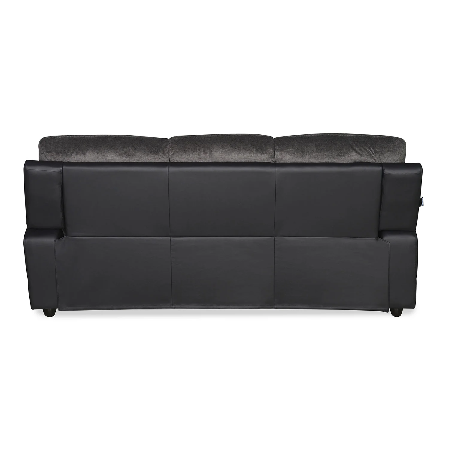 Nilkamal Chris Fabric 3 Seater Sofa (Black / Grey) - Image 6