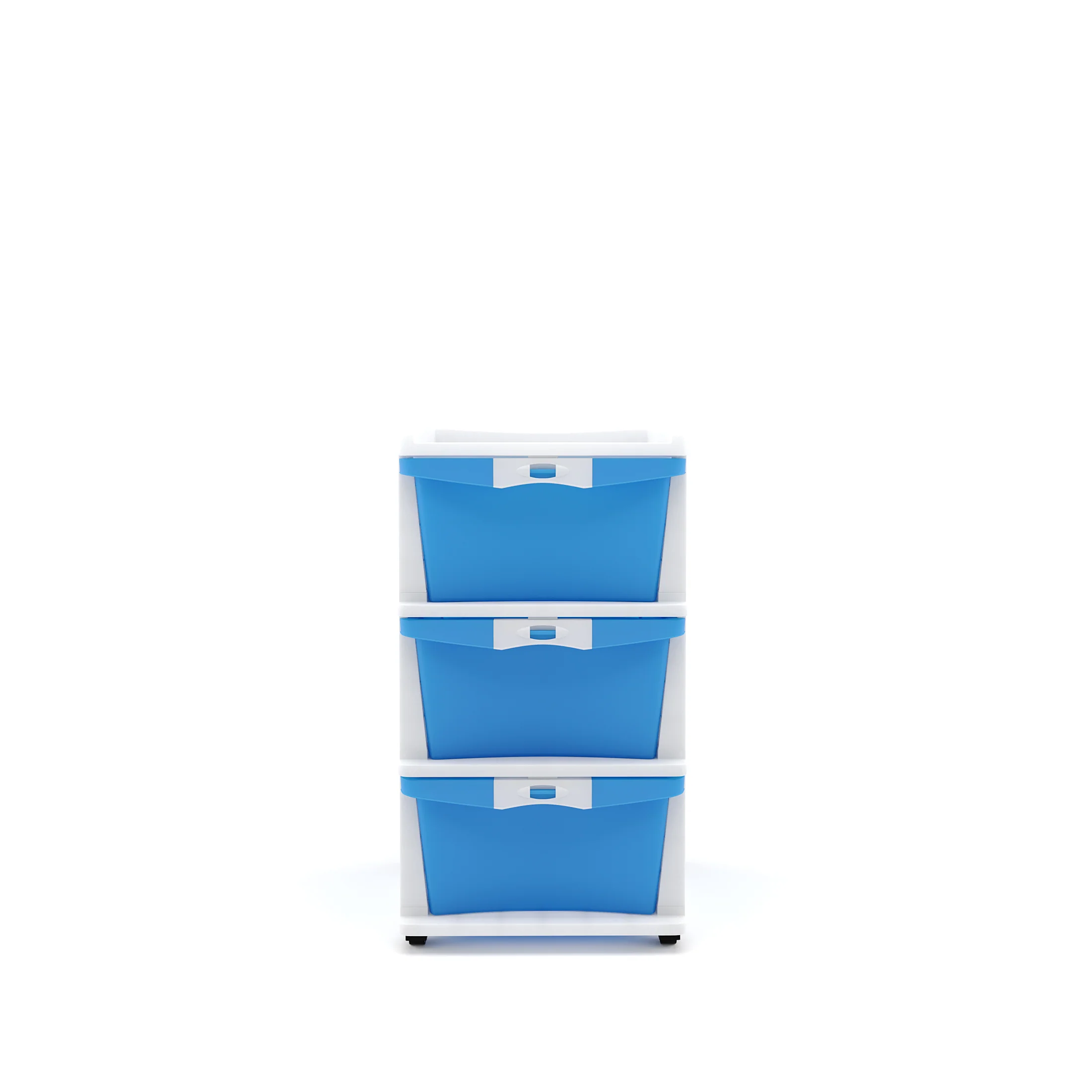 Nilkamal CHTR23 Three Layers Chest of Drawer (Blue and Cream) - Image 3