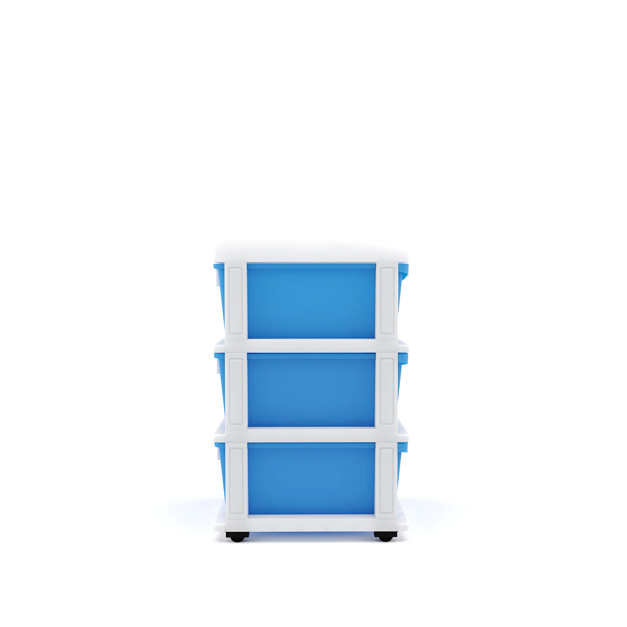 Nilkamal CHTR23 Three Layers Chest of Drawer (Blue and Cream) - Image 5