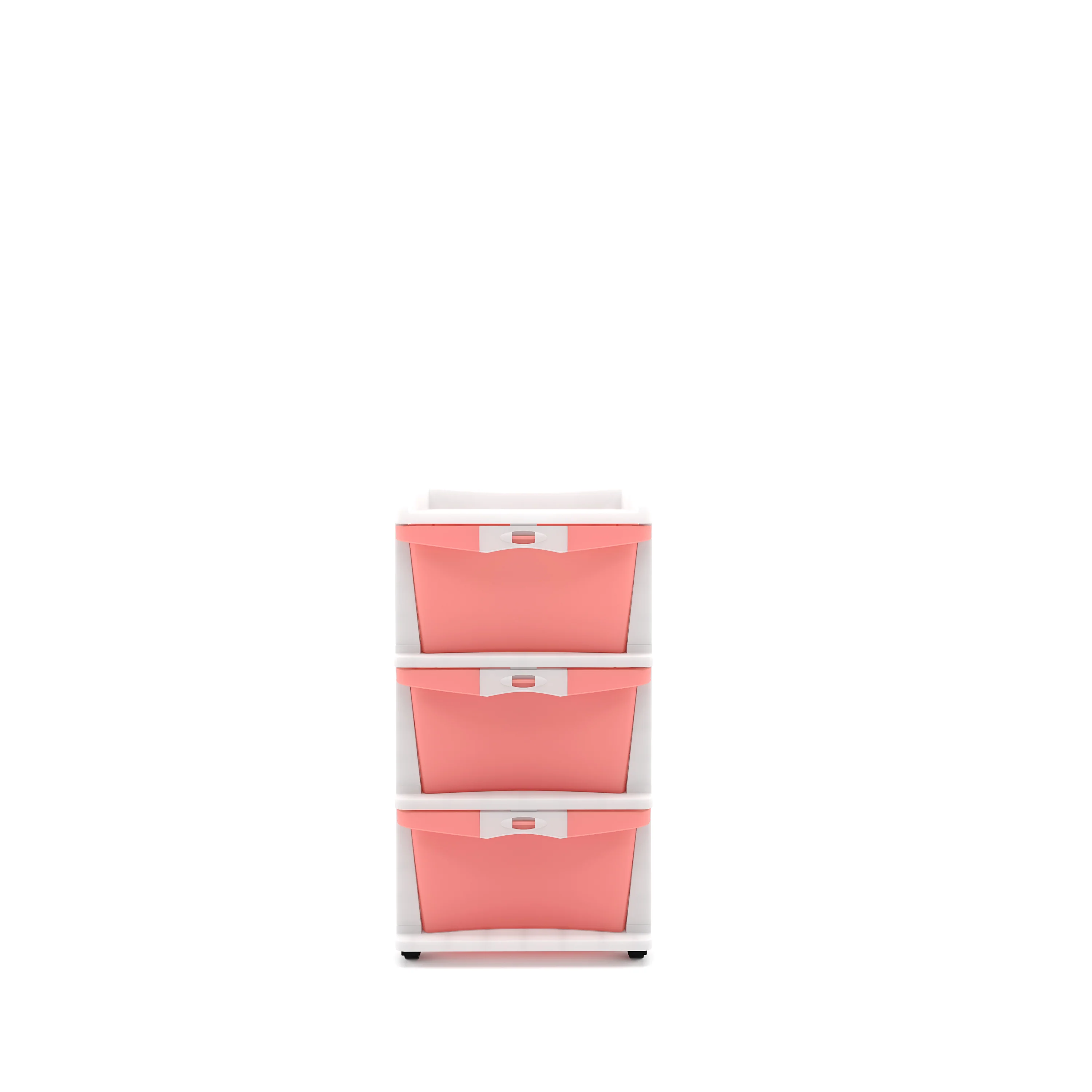 Nilkamal CHTR23 Three Layers Chest of Drawer (Pink and Cream) - Image 3