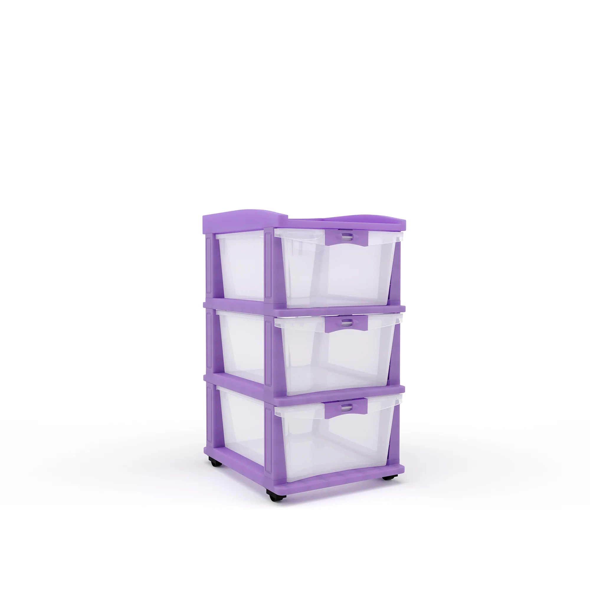 Nilkamal CHTR23 Three Layers Chest of Drawer (Voilet) - Image 4