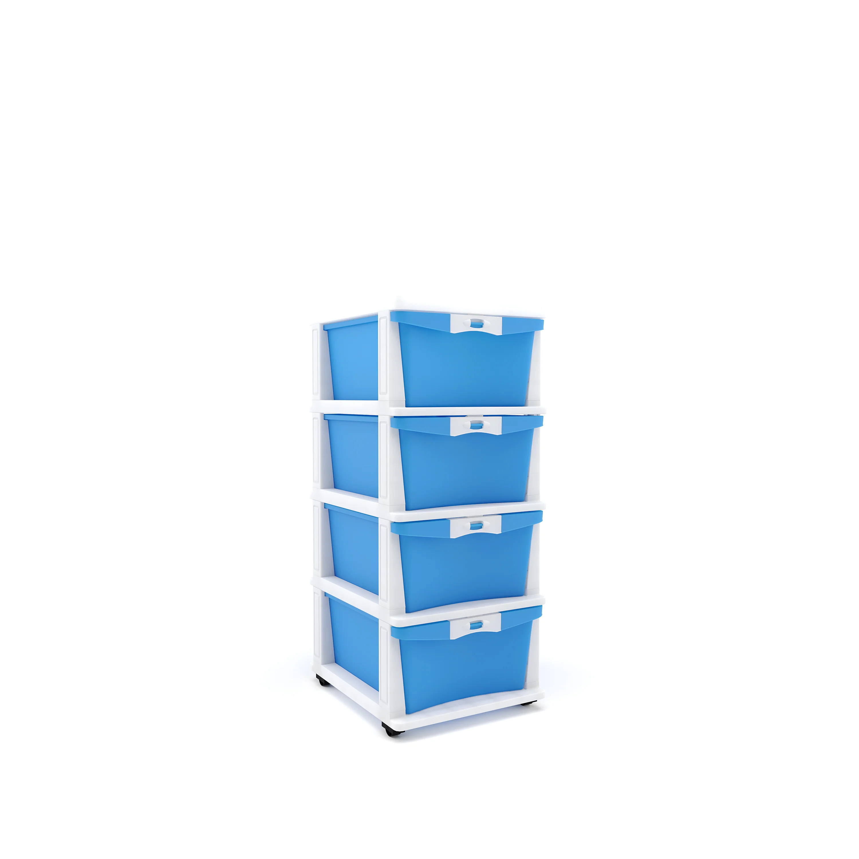 Nilkamal CHTR24 Four Layers Chest of Drawer (Blue and Cream) - Image 4