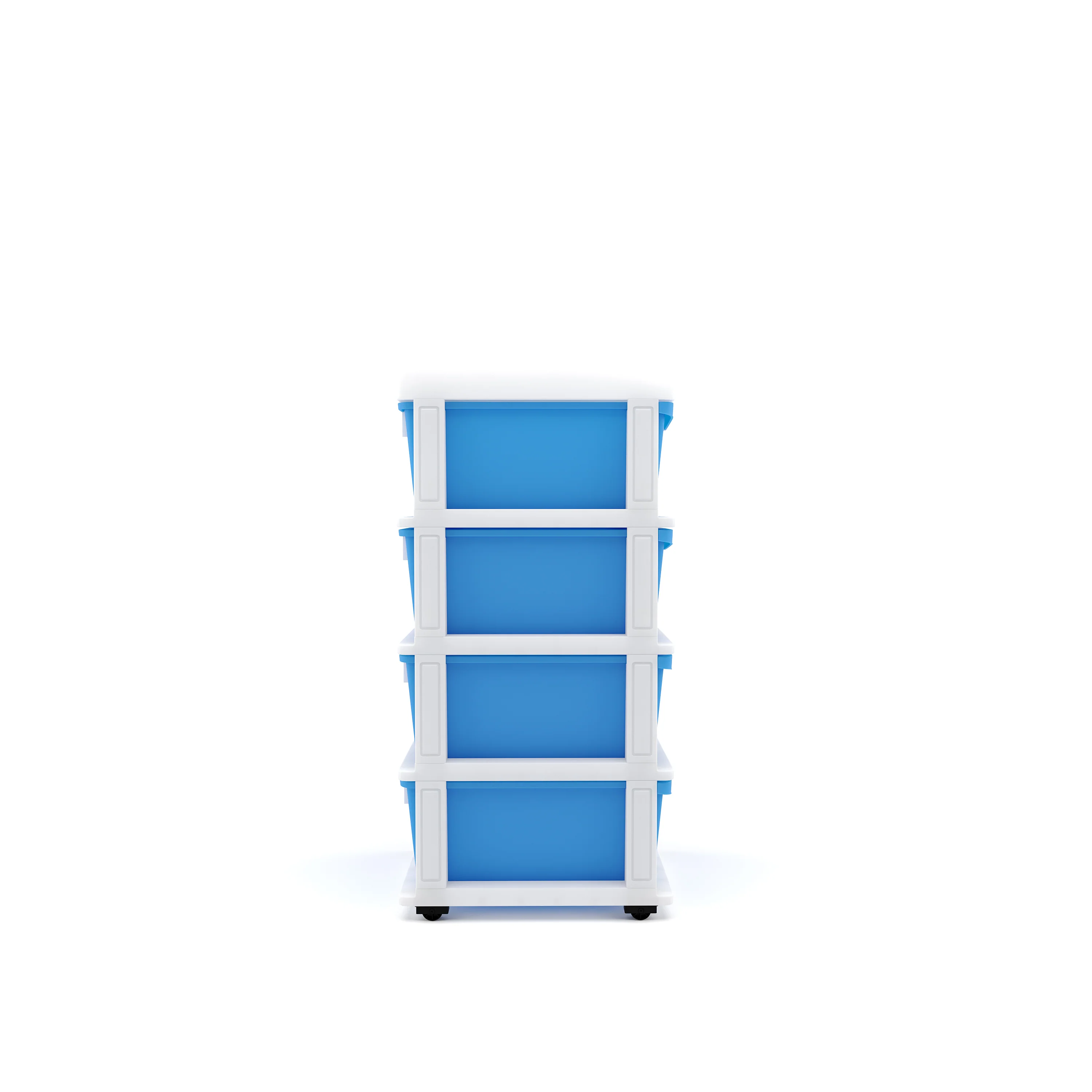 Nilkamal CHTR24 Four Layers Chest of Drawer (Blue and Cream) - Image 5