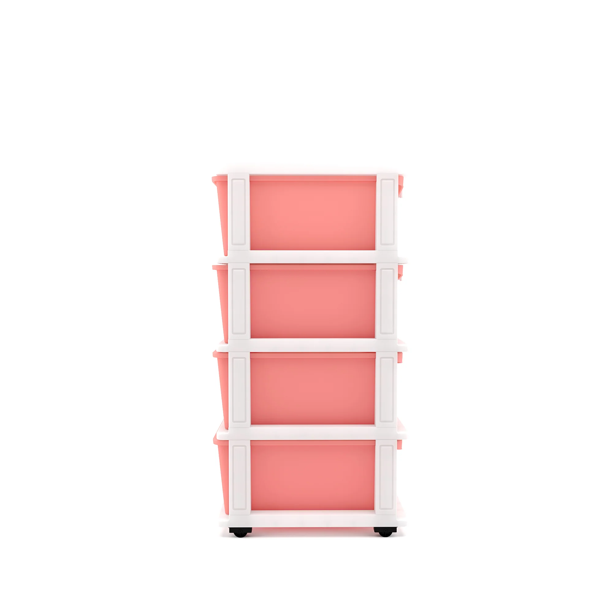 Nilkamal CHTR24 Four Layers Chest of Drawer (Pink and Cream) - Image 5